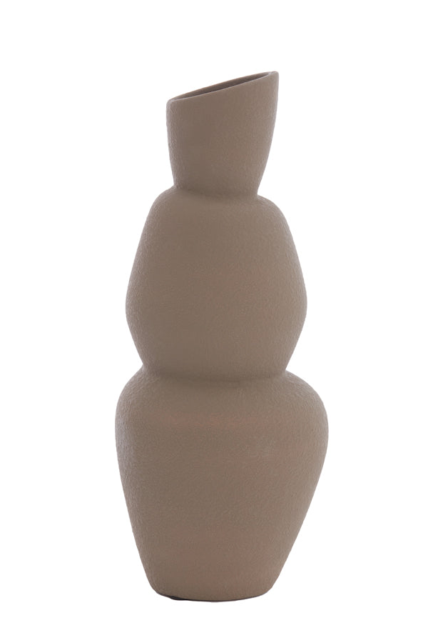 Light & Living Light&living Vaas Ø19x46,5 cm ARAM keramiek bruin