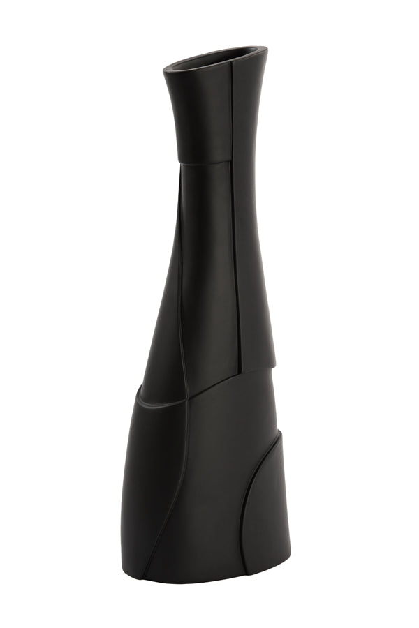 Light & Living Light&living Vaas deco 18,5x11,5x49,5 cm JEWO zwart