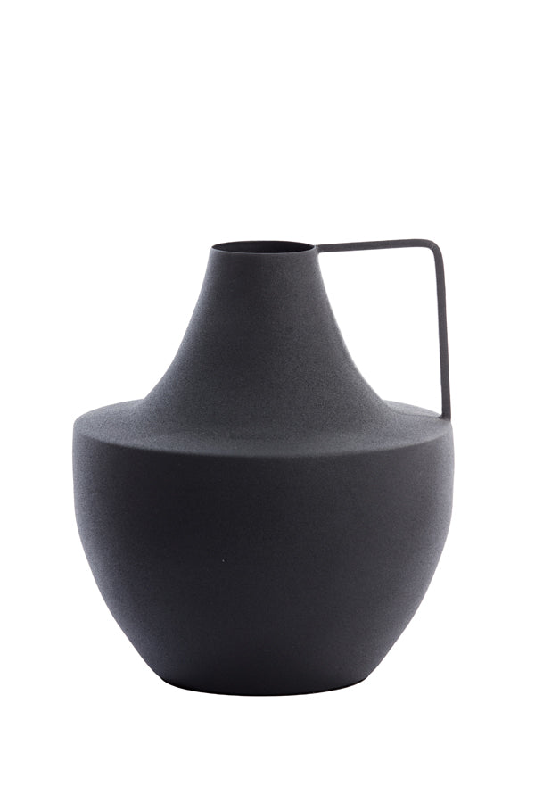 Light & Living Light&living Vaas deco Ø26,5x30 cm MERY mat zwart