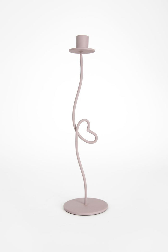 Sissy-Boy Paarse organische kandelaar met hart