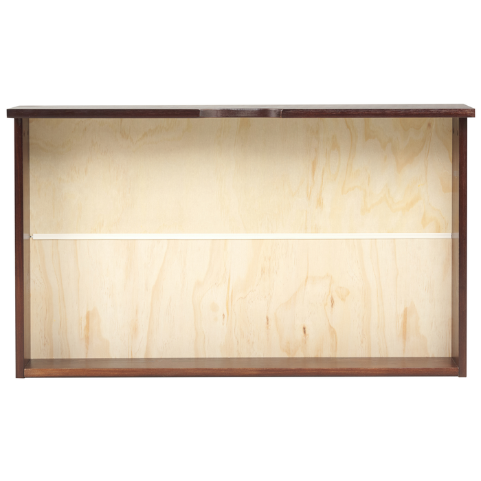 Beliani - RUMILLY - Bedlade set van 2 - Donkerbruin - Dennenhout