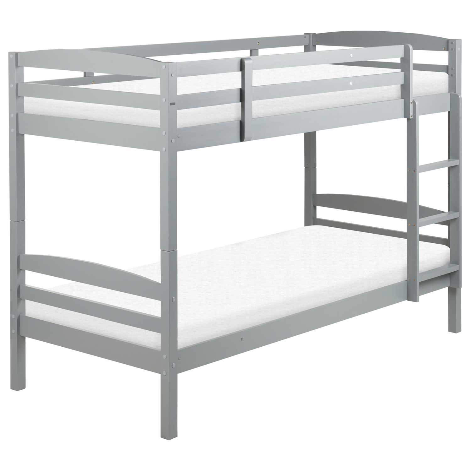 Beliani - REGAT - Stapelbed - Grijs - 90 x 200 - Grenenhout