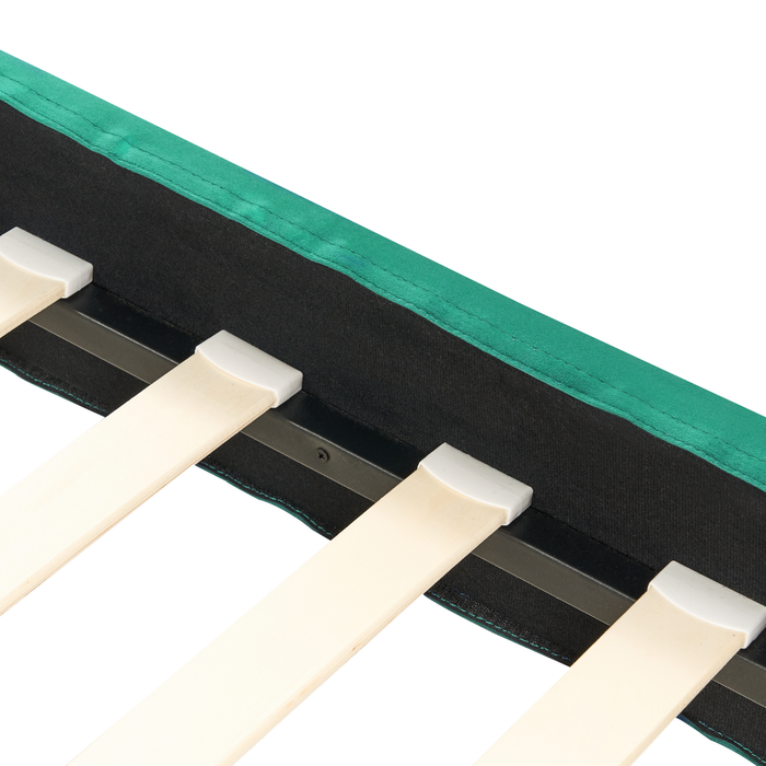 Beliani-FITOU -Eenpersoonsbed-Donkergroen-90 x 200 cm-Fluweel