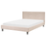 Beliani-FITOU -Tweepersoonsbed-Zandbeige-140 x 200 cm-Polyester