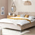 Beliani - VALOGNES - Tweepersoonsbed - Taupe - 180 x 200 cm - Fluweel