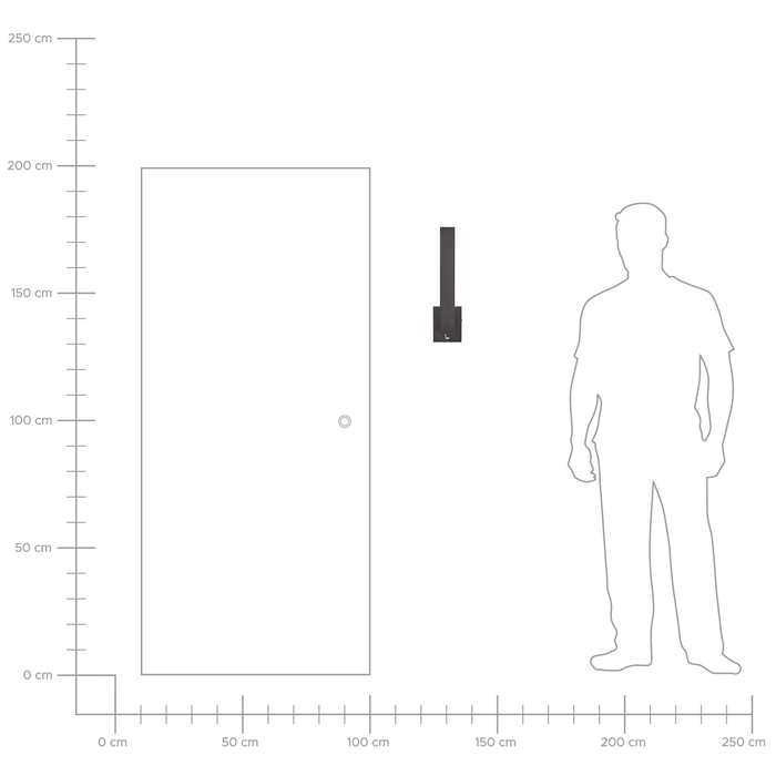 Beliani - TUMMEL - Wandlamp - Zwart - Ijzer