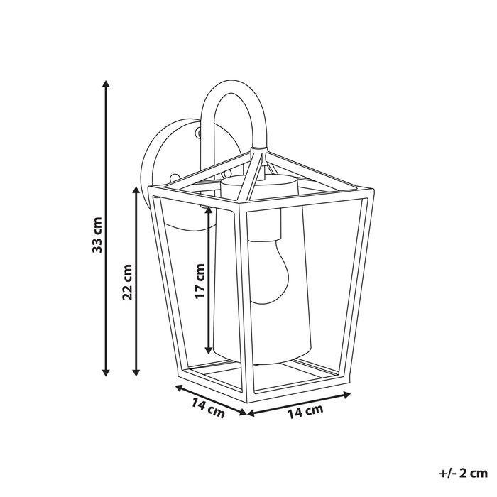Beliani - ORDIE - Wandlamp - Goud - Ijzer