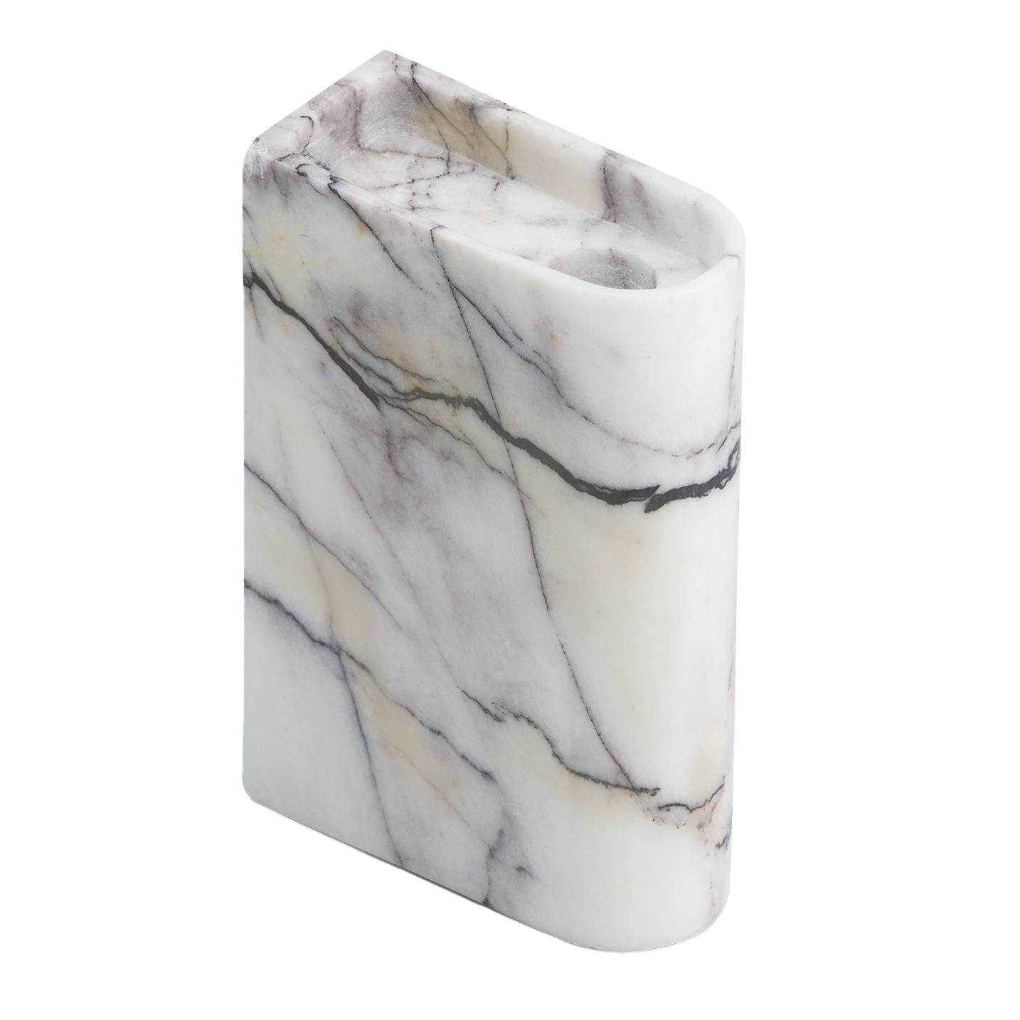 Northern Monolith kandelaar medium wit marmer