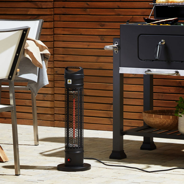 Beliani - KRAKATOA - Terrasverwarmer - Zwart - Aluminium