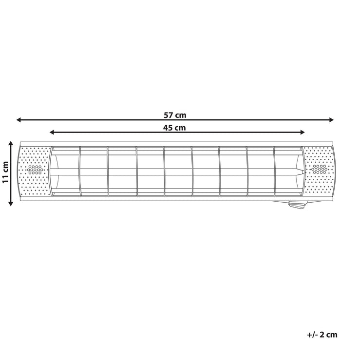 Beliani - BROMO - Terrasverwarmer - Zilver - Aluminium