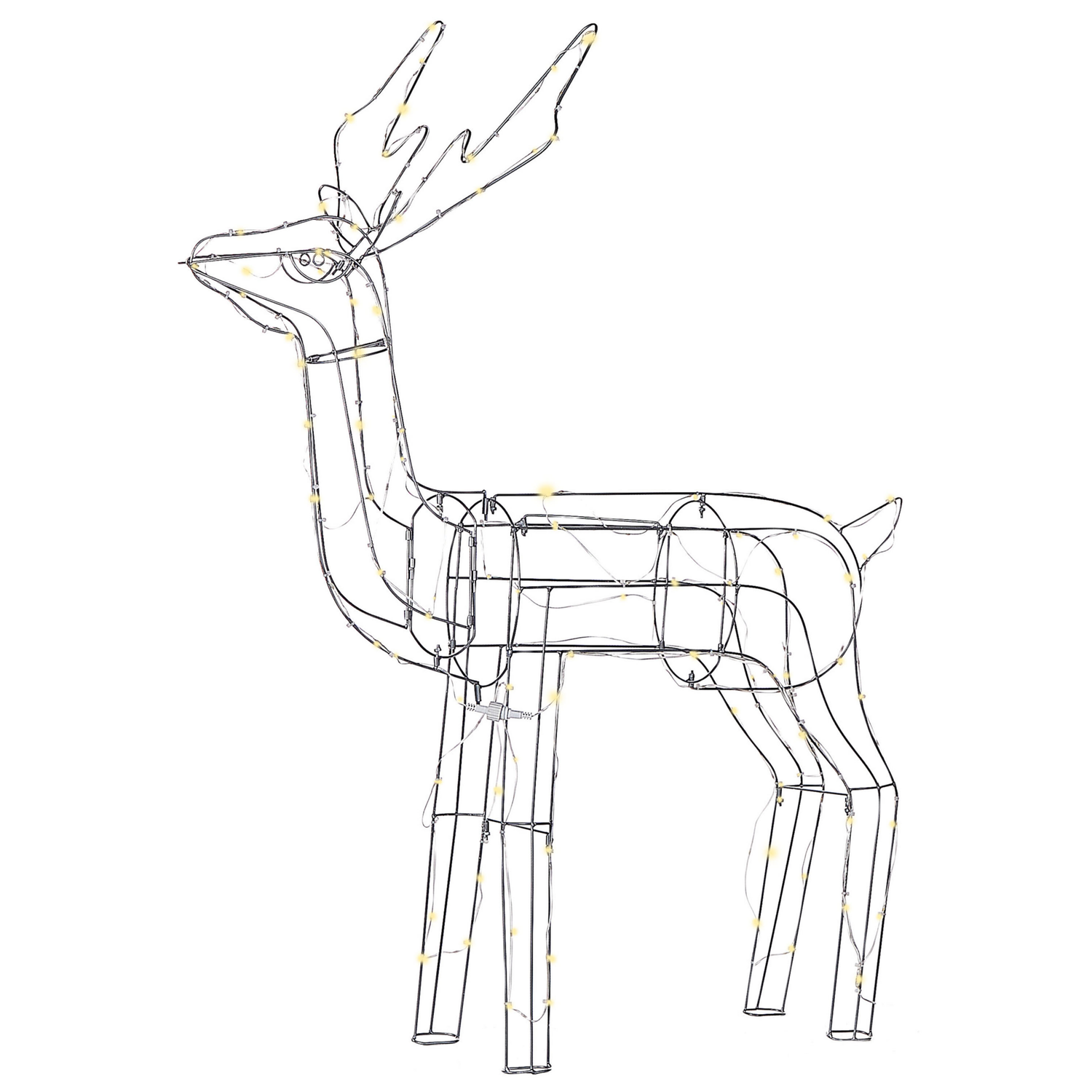 Beliani - LAUGAR - Kerstdecoratie - Zilver - IJzer