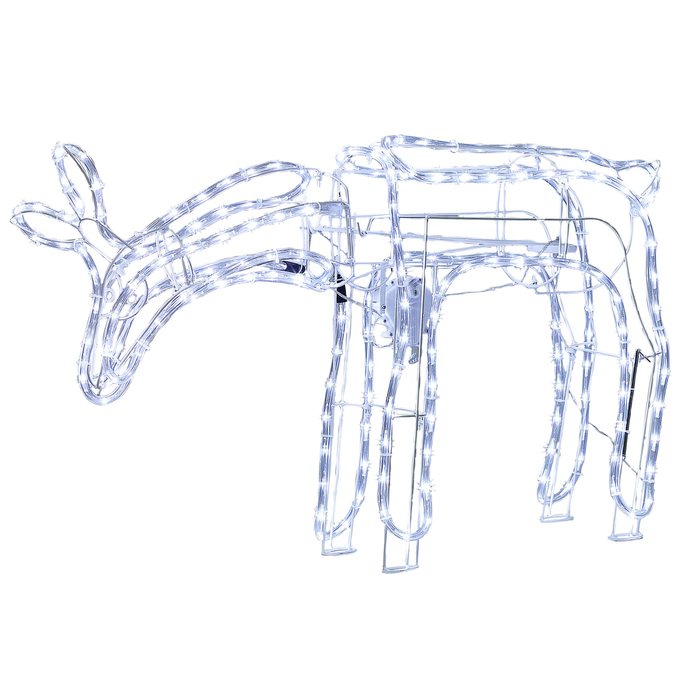 Beliani - KRISTNES - Kerstdecoratie - Wit - IJzer