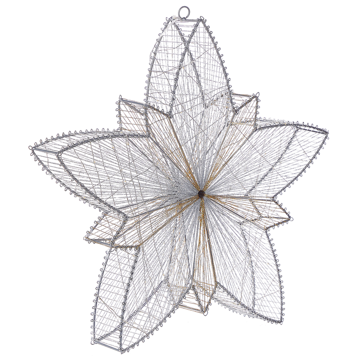 Beliani - HOFSOS - Kerstdecoratie - Zilver - IJzer