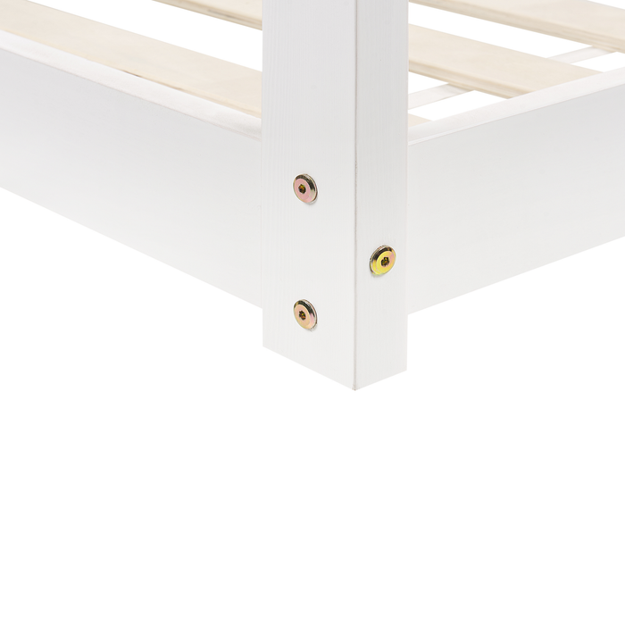 Beliani - TOSSE - Kinderbed - Wit - 90 x 200 cm - Hout