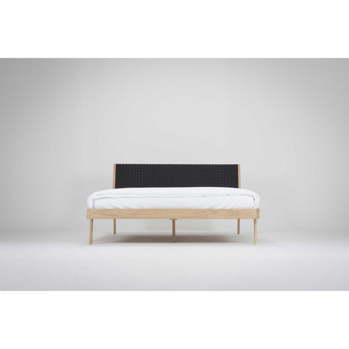 Gazzda Fawn bed 160x200 cotton webbing white