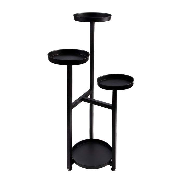 QUVIO Plantenstandaard - Voor 4 planten - Metaal - Zwart