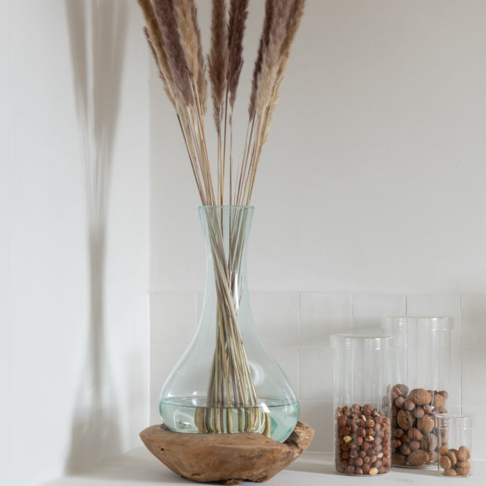 J-Line voorraadpot Lisa - glas - transparant - large