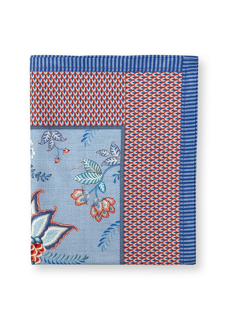 Pip Studio Tafelloper - Blauw - Flower Festival - 50x150cm