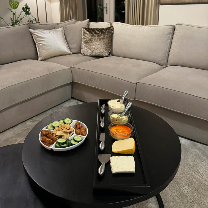 Krumble Tapasbord rond met 5 vakken - Wit