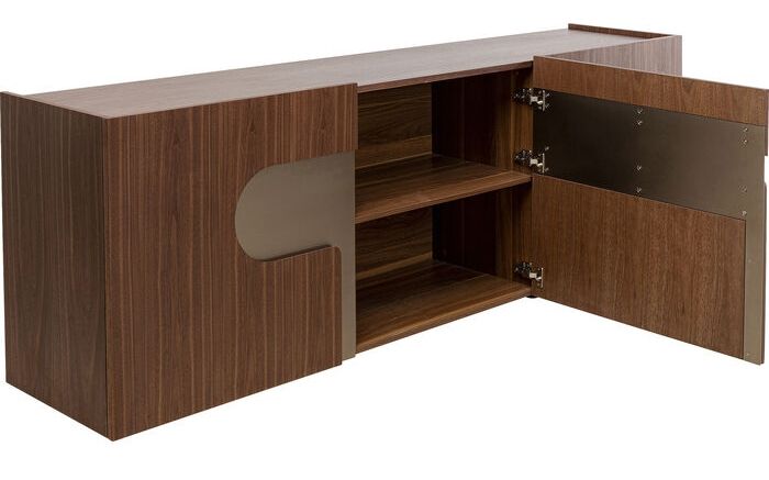 Kare Design Bravo Dressoir 3-Deurs - Walnoot