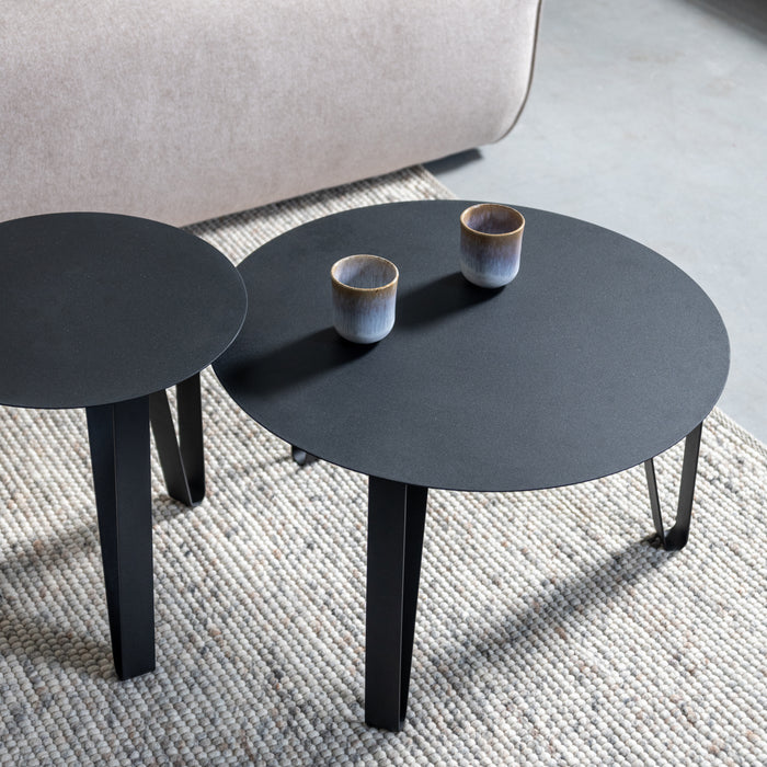 by fonQ Clip Bijzettafel Ø 60 cm - Zwart