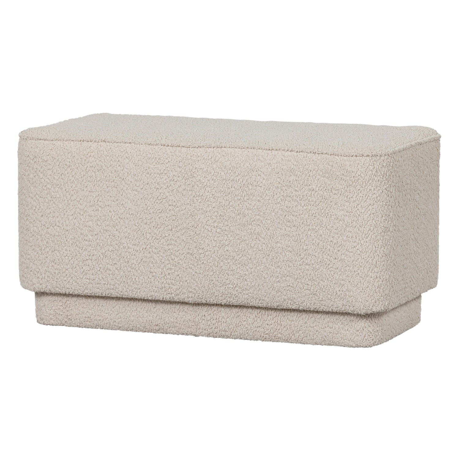 Basiclabel Lus Bankje - Boucle - Off White - 47x90x42