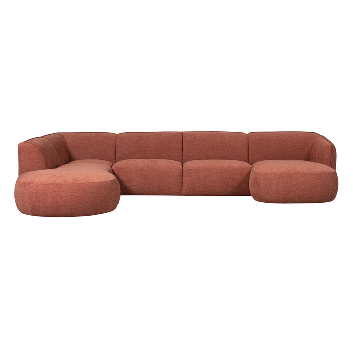 WOOOD Polly Bank Links - Polyester - Roze - 71x353x150|245