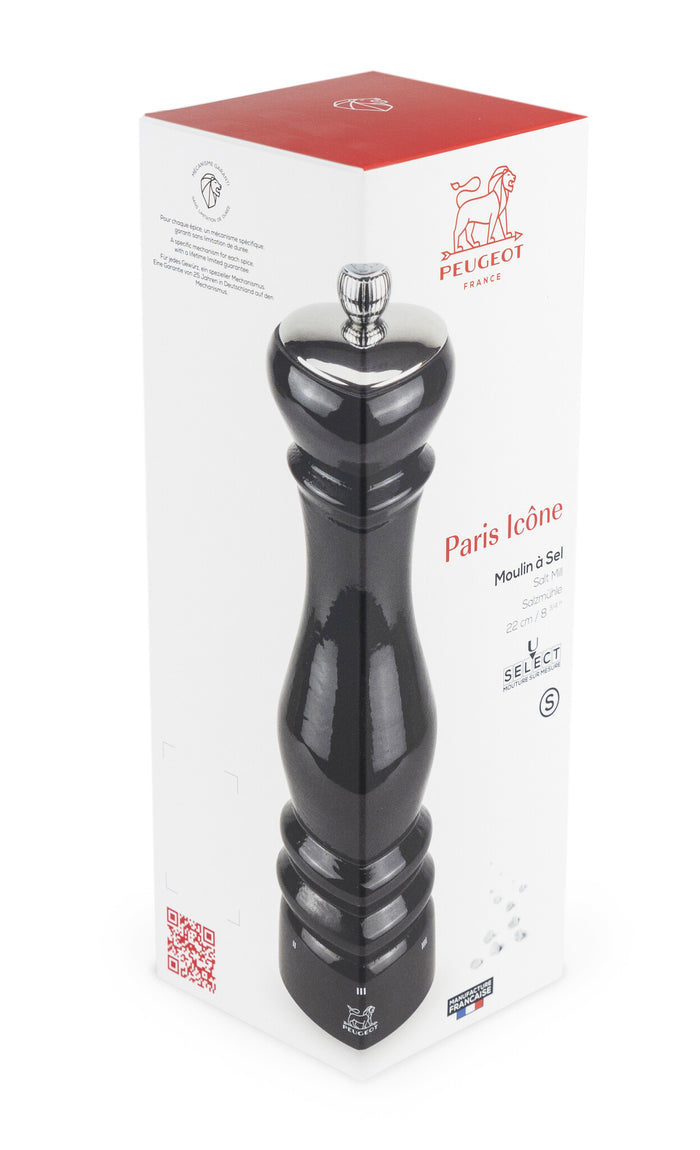 Peugeot Paris Icone zoutmolen 22 cm - zwart - beukenhout - U-select