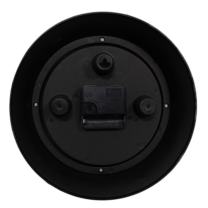 Clayre & Eef Wandklok  Ø 23x5 cm Bruin Beige Kunststof Glas London