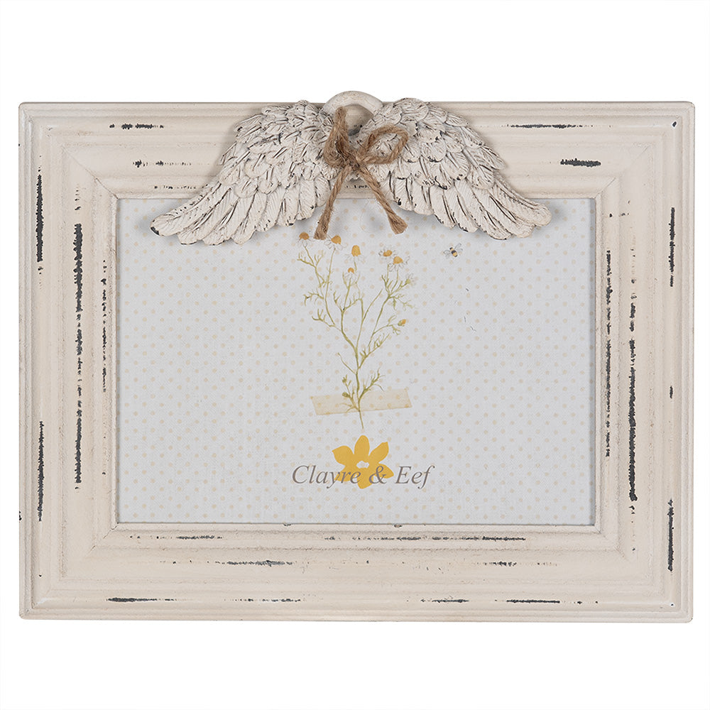 Clayre & Eef Fotolijst 18x13 cm Wit MDF