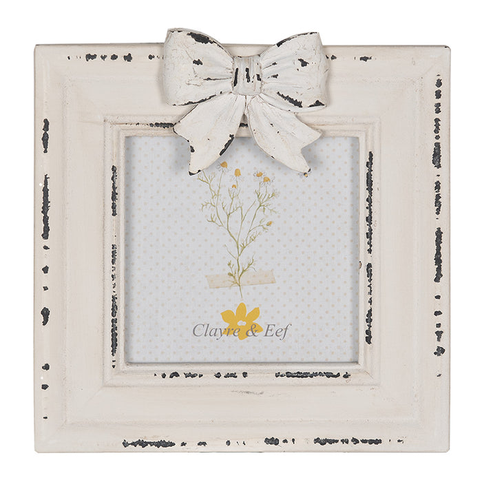 Clayre & Eef Fotolijst 10x10 cm Wit MDF