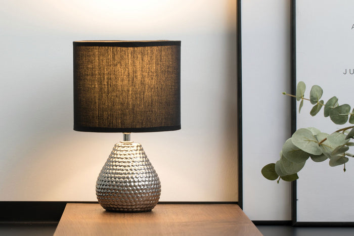 Pauleen SipofSilver Tafellamp blacksilver ceramic.