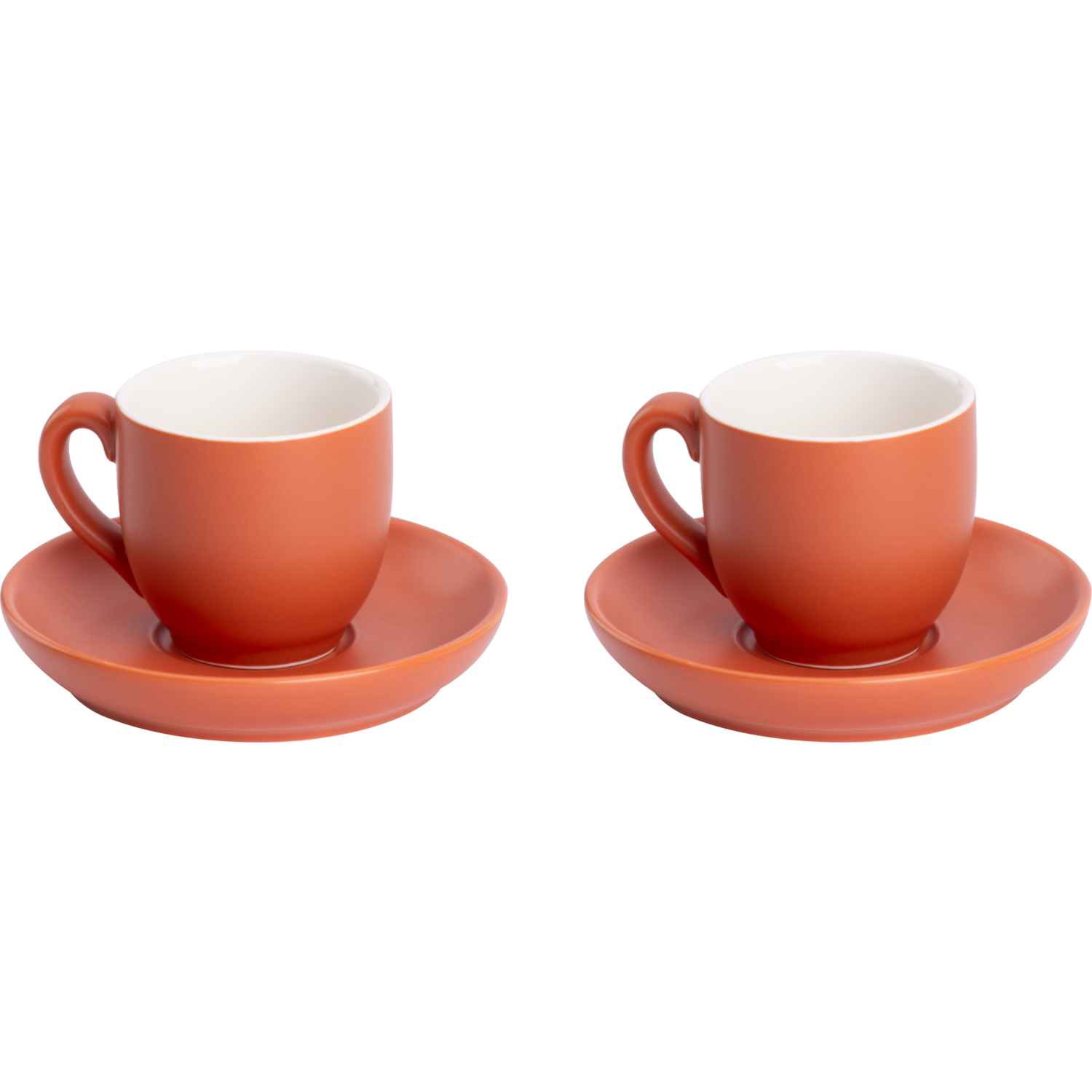 Palmer Koffiekop en schotel Colors 14 cl 12 cm Bruin 2 stuk(s)