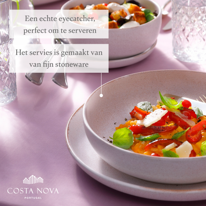 Costa Nova Beker Vermont 33 cl Offwhite Stoneware 6 stuk(s)
