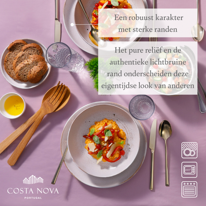 Costa Nova Beker Vermont 33 cl Offwhite Stoneware 6 stuk(s)