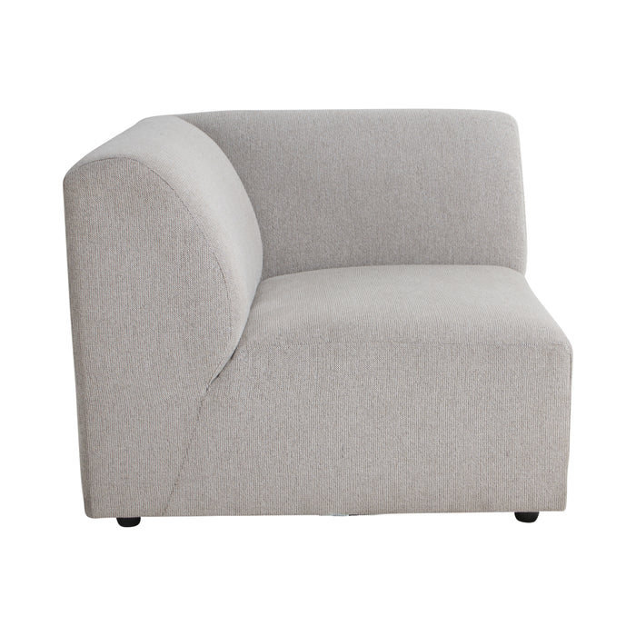 HKliving Jax Bank Element - Hoekstuk Links - Geweven Stof - Naturel Melange