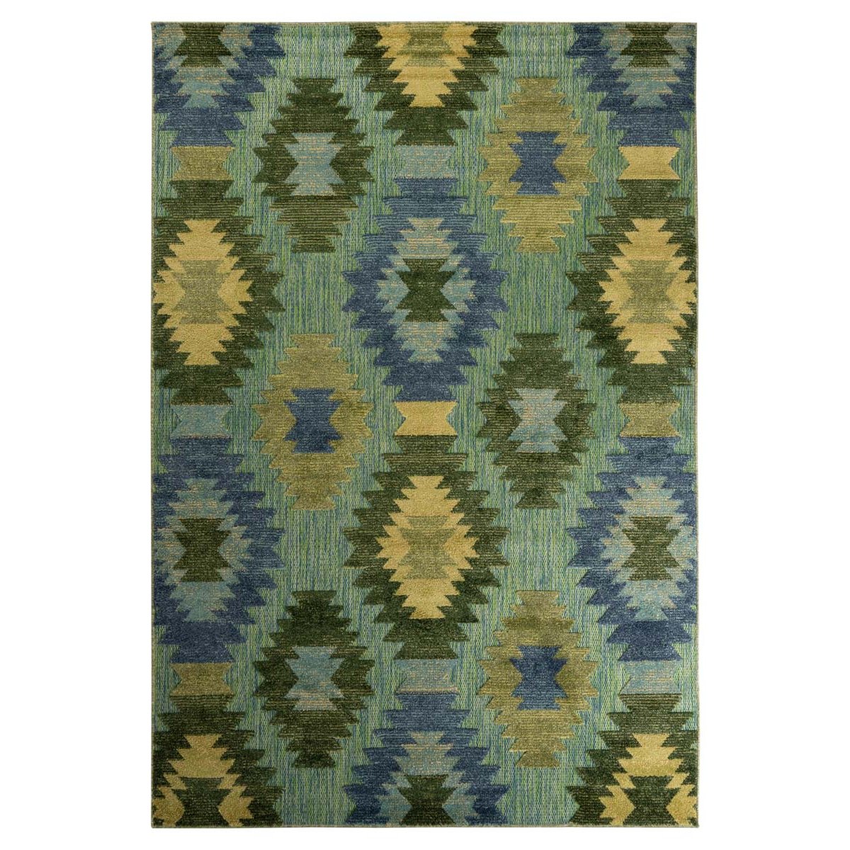 Boho&me Buitenkleed aztek - Verano blauw|groen - 140x200 cm