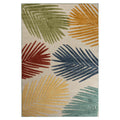 Boho&me Buitenkleed palmbladeren - Verano beige|multi - 140x200 cm