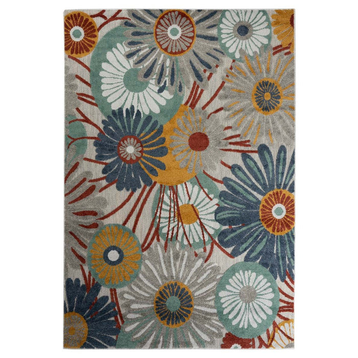 Boho&me Buitenkleed bloemen - Verano multi - 80x150 cm