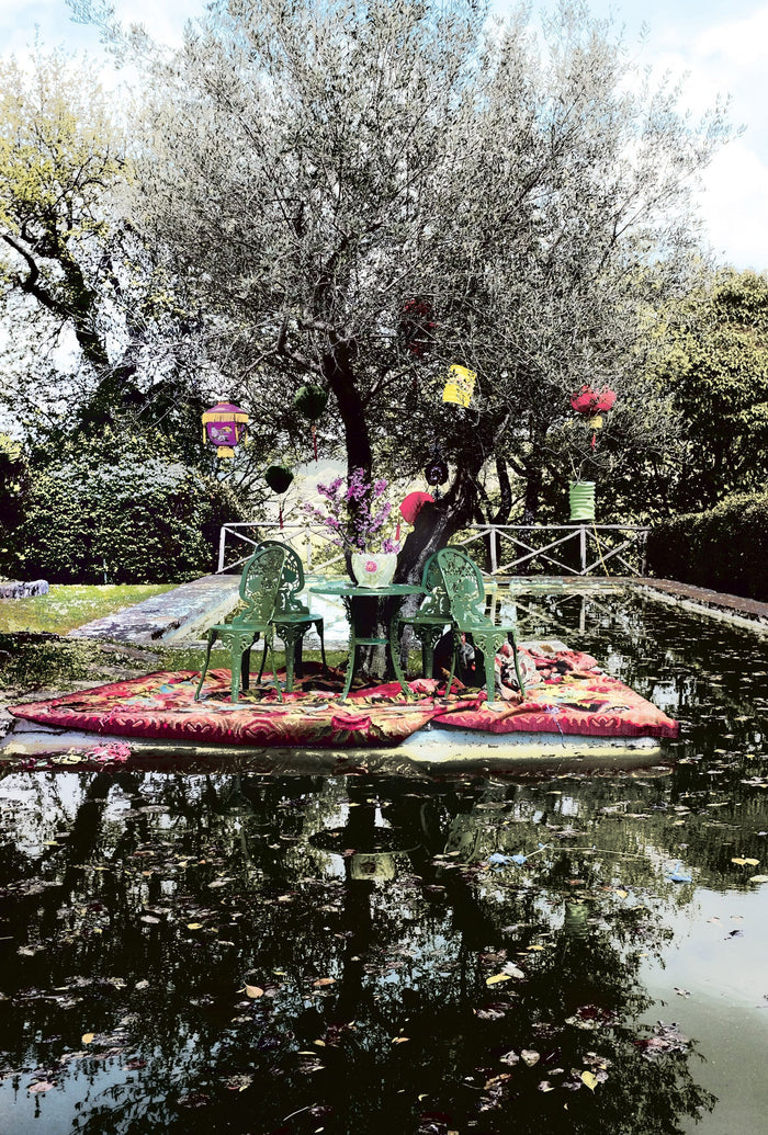Industry Garden tuinstoel met armleuning wit