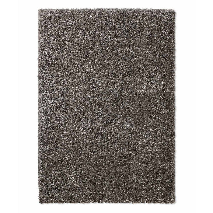 Tapeso Hoogpolige loper effen Classic - donkergrijs - 90x300 cm