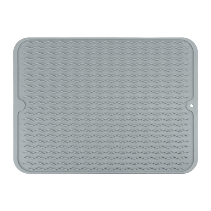 QUVIO Afdruipmat  - Silicoon - Grijs
