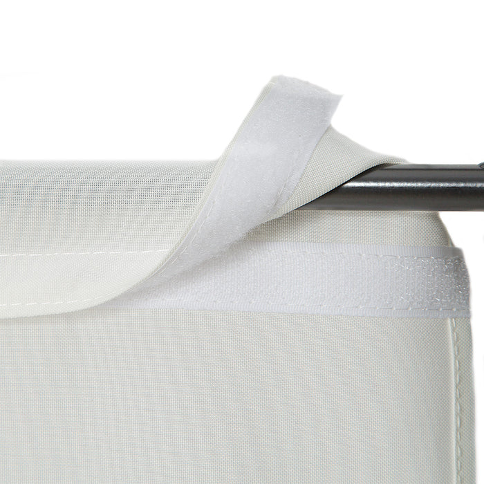 tectake® Kamerscherm 180x160x2,5cm - Wit