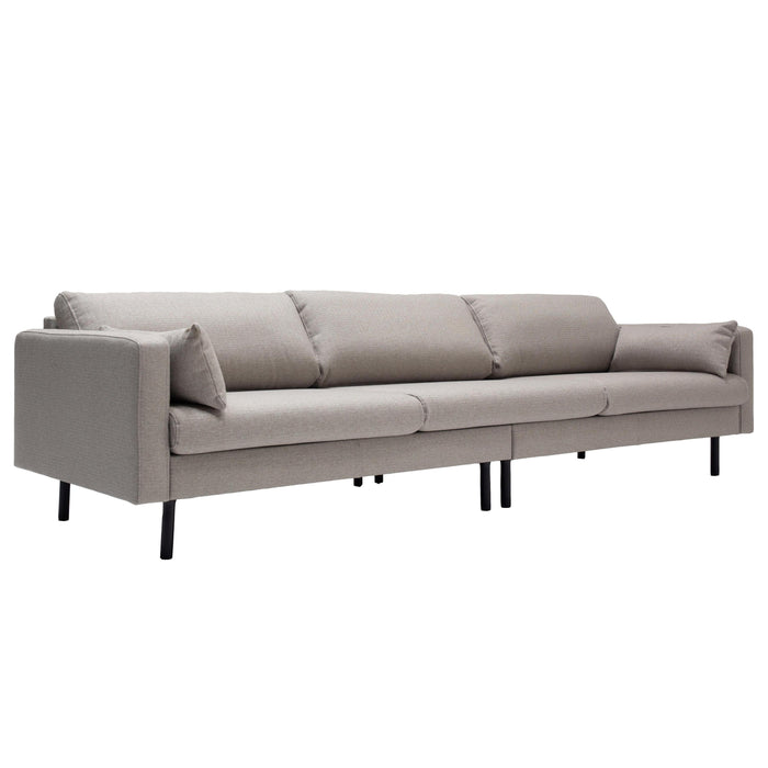 Mette 4-zits bank lichtgrijs