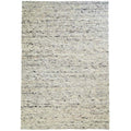 Tapeso Wollen vloerkleed handweef Veve - grijs|crème - 250x340 cm