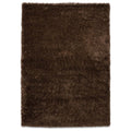 Tapeso Hoogpolig vloerkleed - Cozy Shaggy - bruin - 80x150 cm