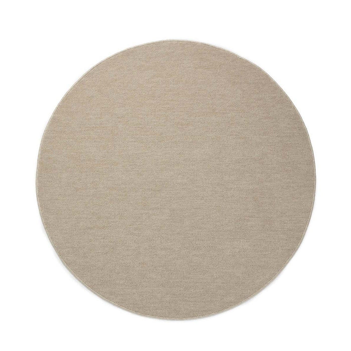 Tapeso Rond vloerkleed Lush - crème - 120 cm