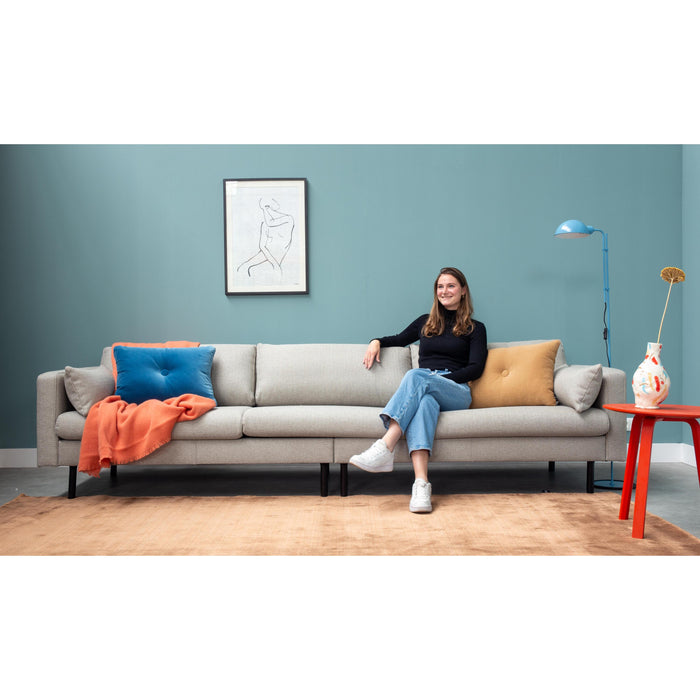 Mette 4-zits bank lichtgrijs