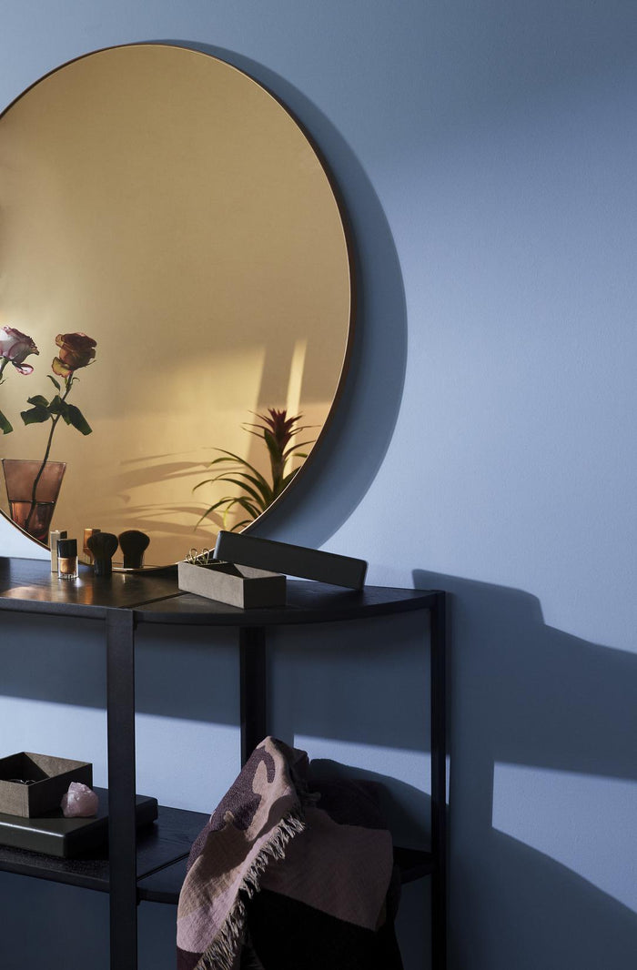 Circum spiegel Ø70 transparant|taupe