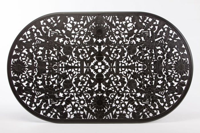 Industry Garden tuintafel ovaal 152x90 zwart